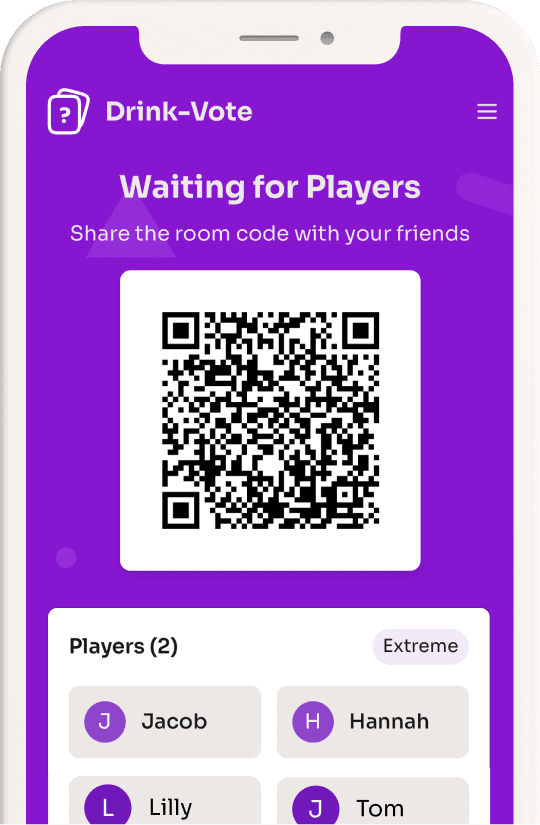 Create Game and Friends Join mockup