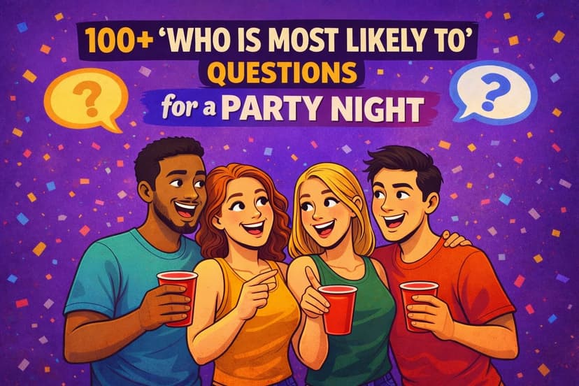 100+ "Who Is Most Likely To" Questions for a Party Night