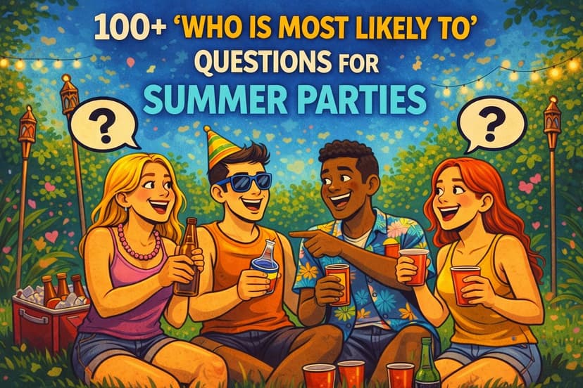 100+ "Who Is Most Likely To" Questions for Summer Parties